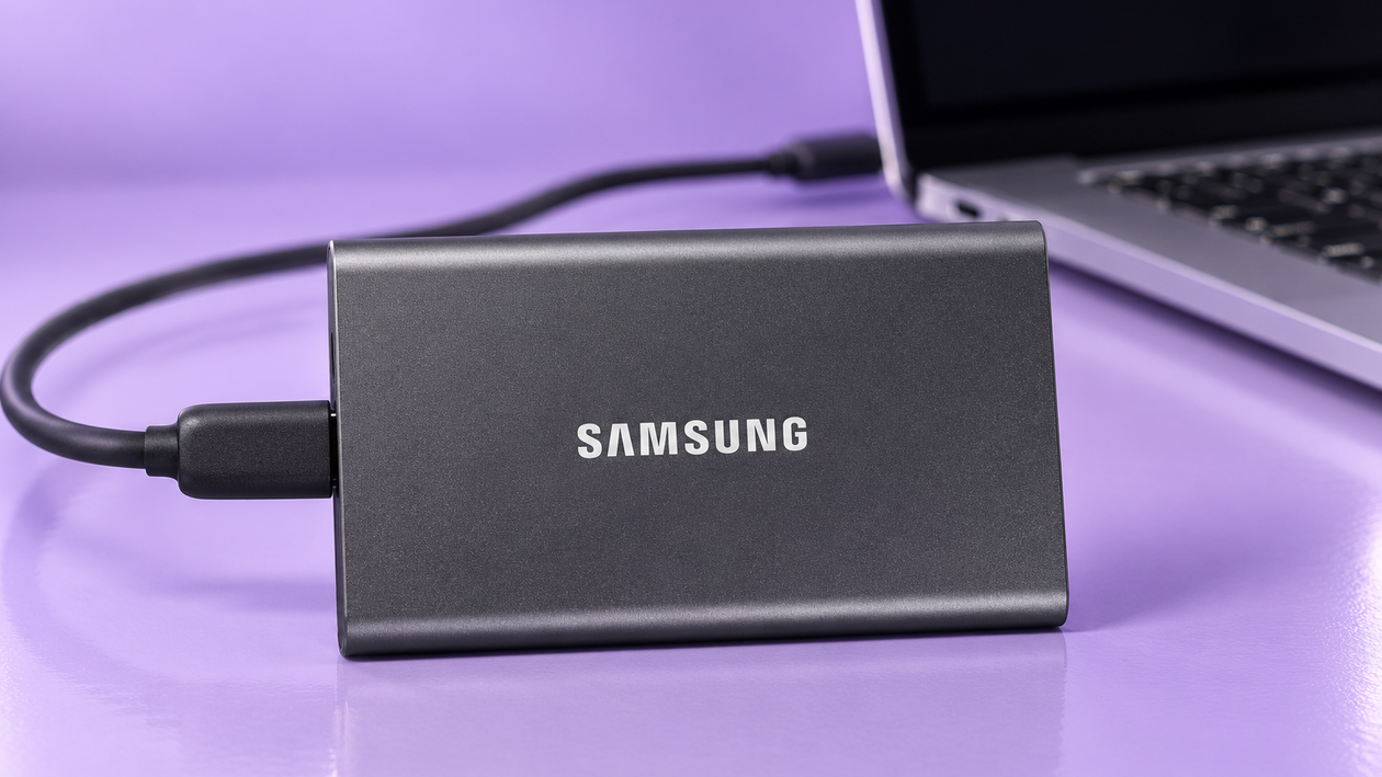 Immagine di Samsung T7 al -40%, 1 TB per portare video e progetti sempre con te