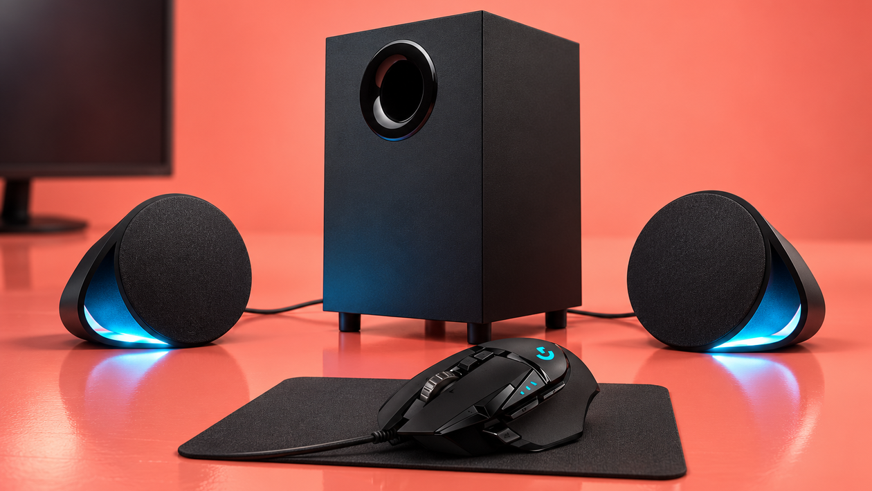 Immagine di Logitech G560 e mouse HERO 25K a 212,79€, audio e comandi in un solo acquisto
