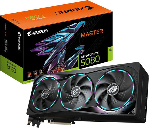 Poster di Gigabyte AORUS GeForce RTX 5080 MASTER 16G