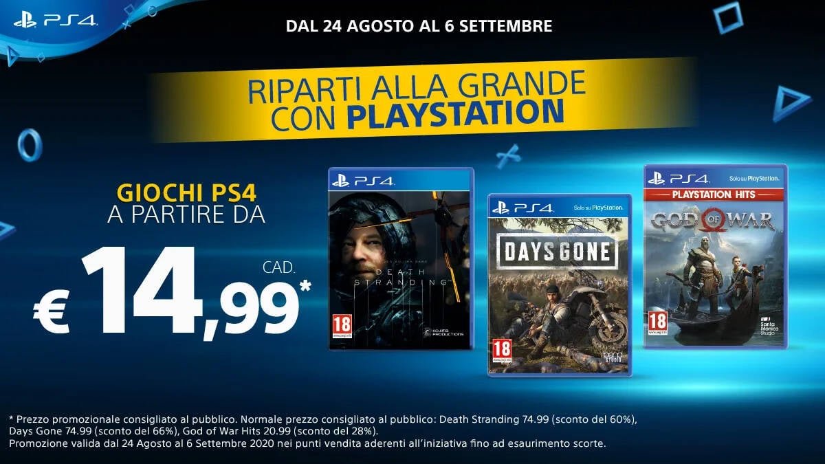 PS4, migliori esclusive e controller in offerta fino al 6 settembre -  SpazioGames