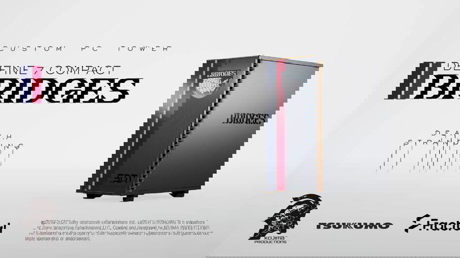 Immagine di Death Stranding abbonda con il merchandise: arriva anche il case per PC della Bridges