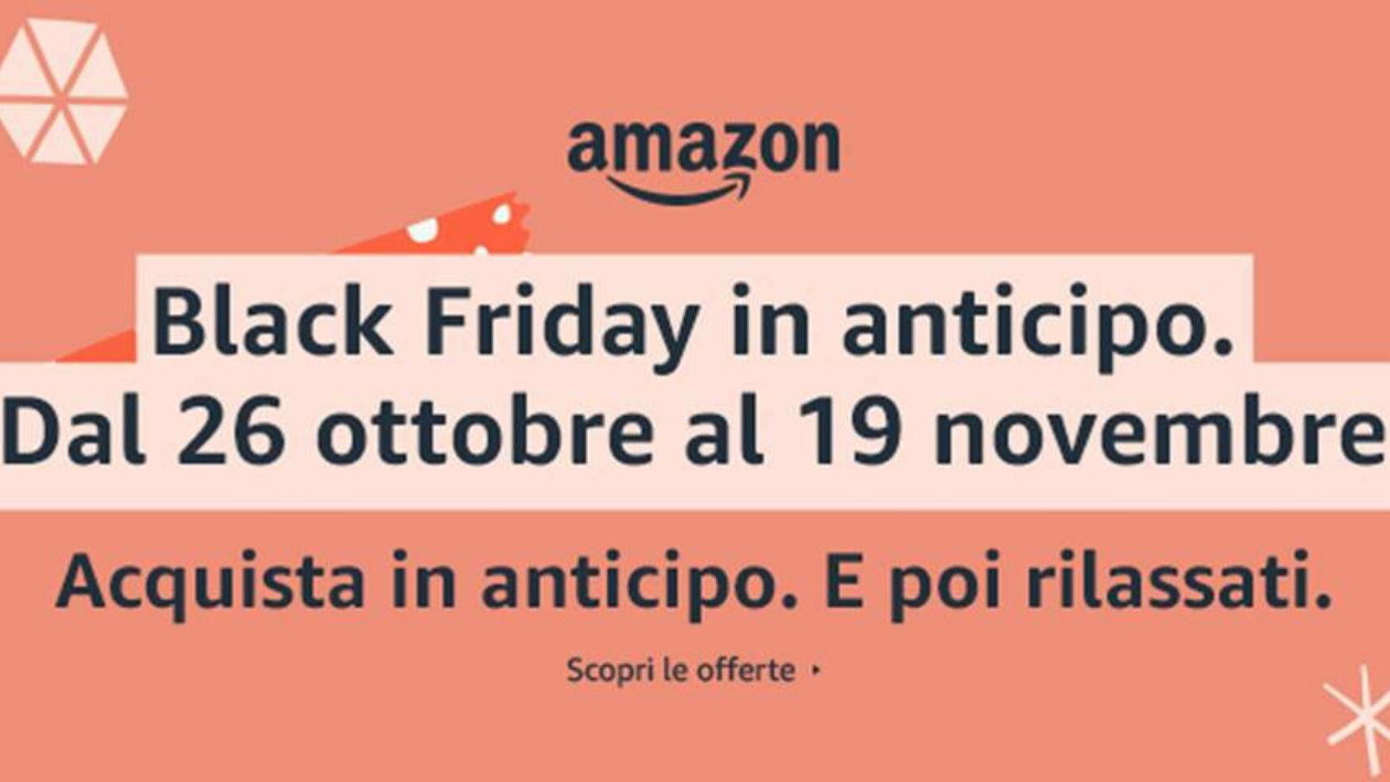Immagine di Black Friday Amazon, tre settimane di offerte in anticipo