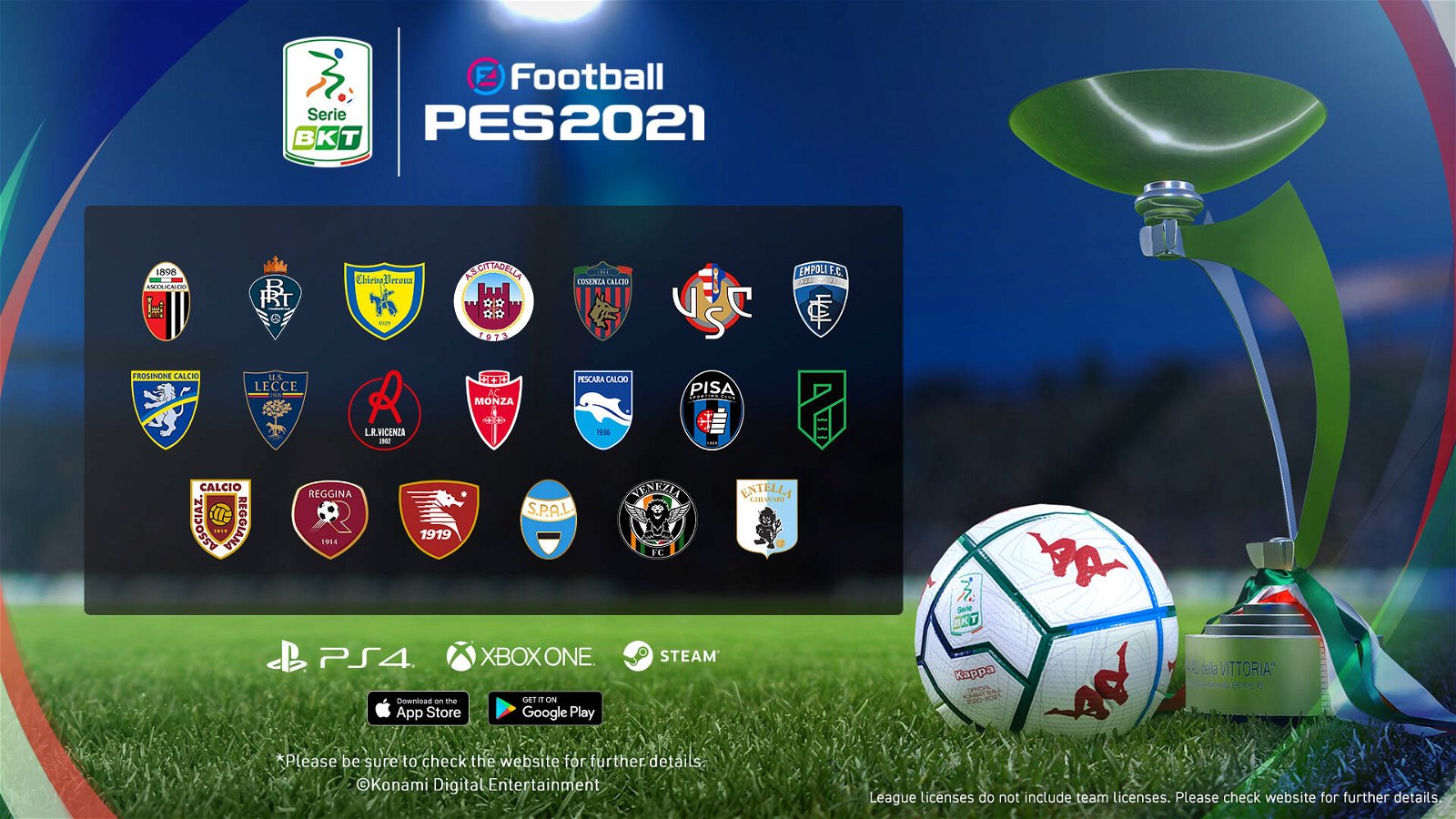eFootball PES 2021 annuncia la Serie B e la Nazionale Italiana in esclusiva!
