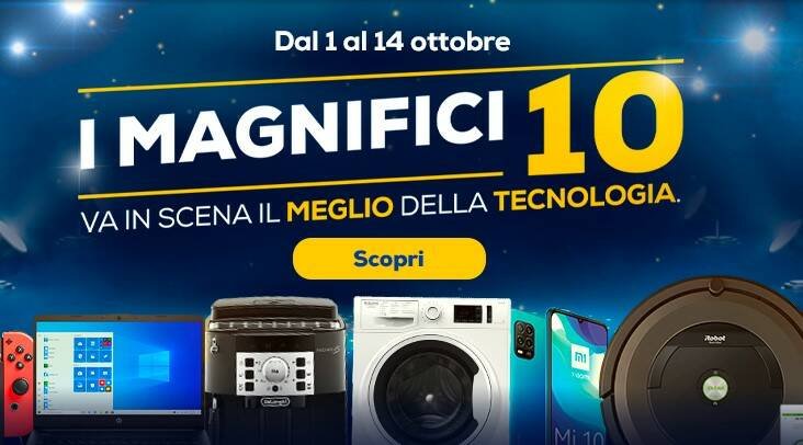 Immagine di Scopri come acquistare 10 “Magnifici” prodotti a soli 199€ su Euronics!