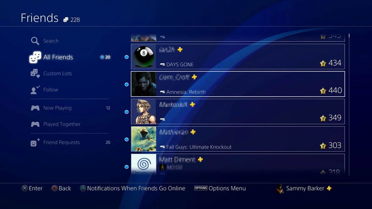 PS4, la lista amici si aggiorna per prepararsi a PlayStation 5