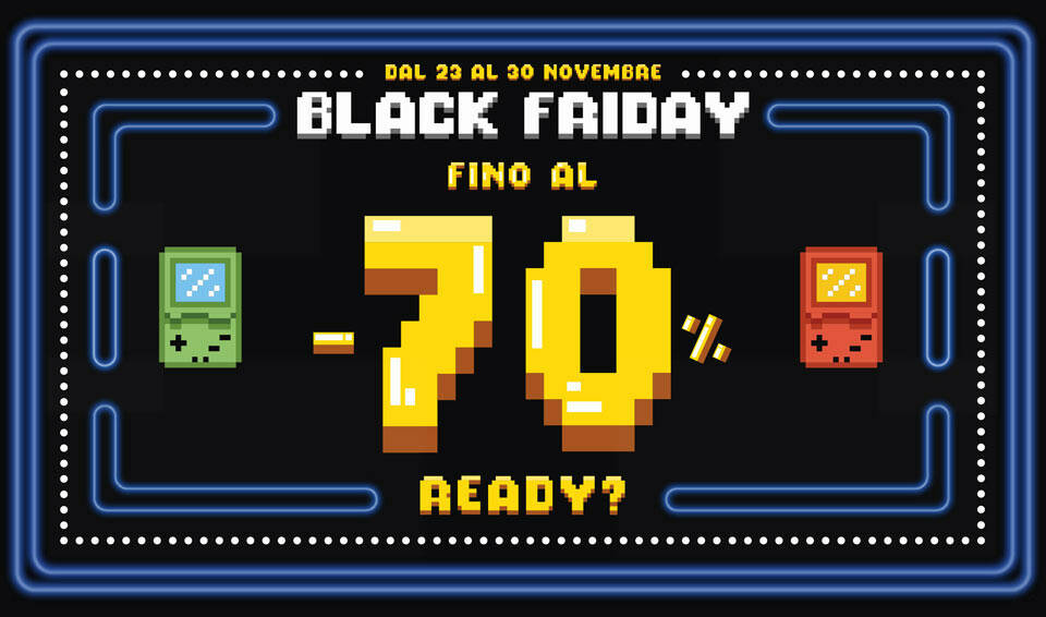 Sconti fino al 70% per il Black Friday di GameStop!