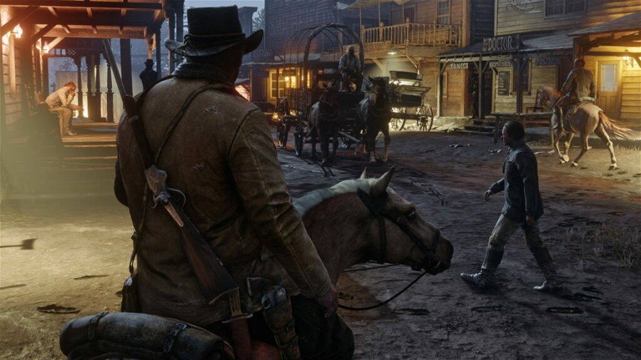 Immagine di Red Dead Redemption 2, il cavallo di Arthur viene trascinato "al contrario"