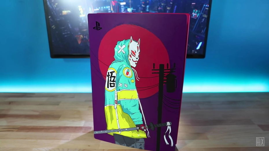 Immagine di PS5 bianca non lo soddisfa, artista ci dipinge sopra