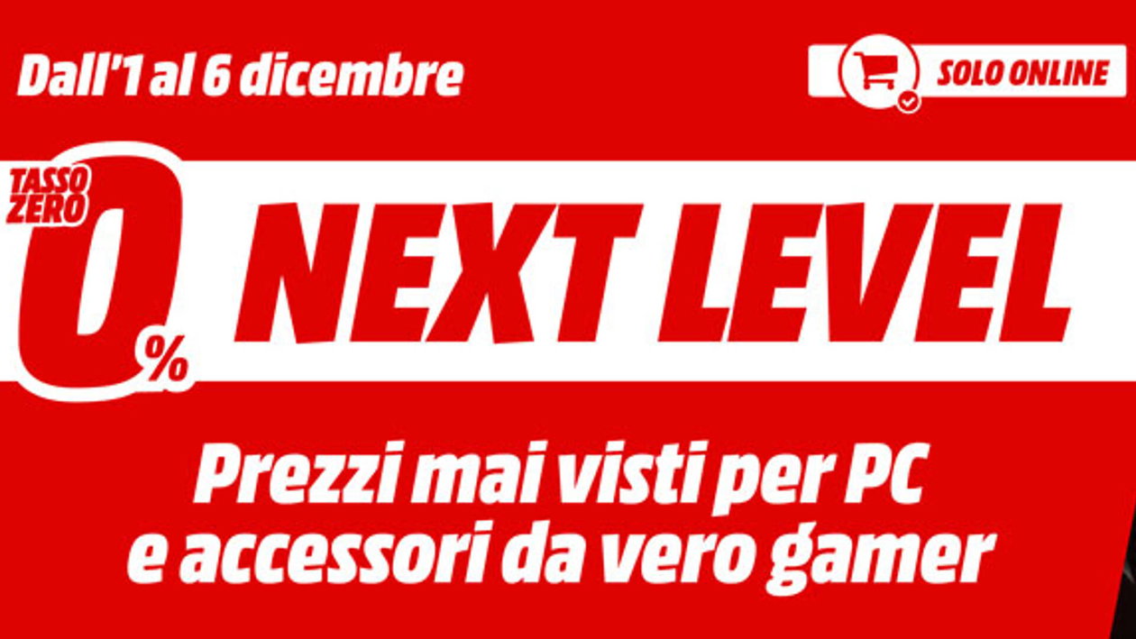Immagine di PC e accessori da gaming a prezzi folli su Mediaworld!