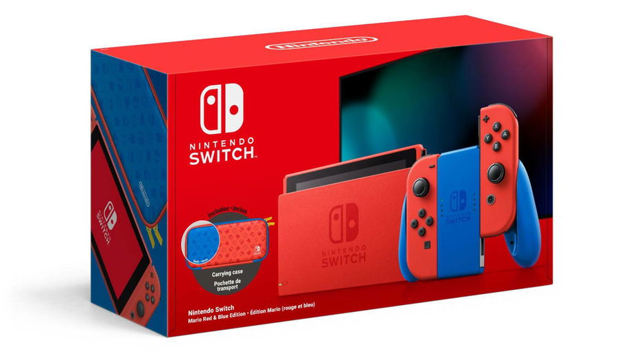 Immagine di Nintendo Switch, la nuova edizione rossa e blu per celebrare Mario