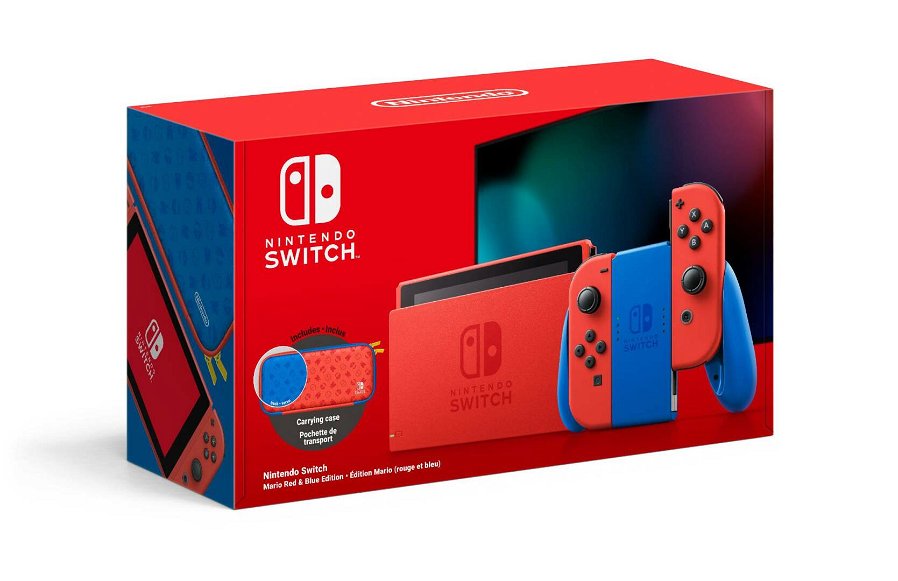 Immagine di Nintendo Switch, la nuova edizione rossa e blu per celebrare Mario