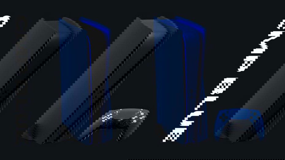 Immagine di PS5 è nera, ma anche rossa e blu, grazie alle nuove faceplate