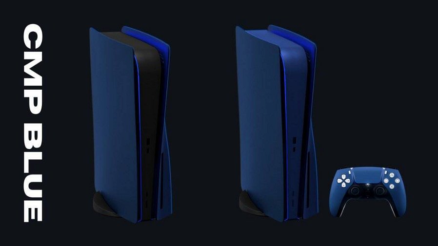 Immagine di PS5 è nera, ma anche rossa e blu, grazie alle nuove faceplate