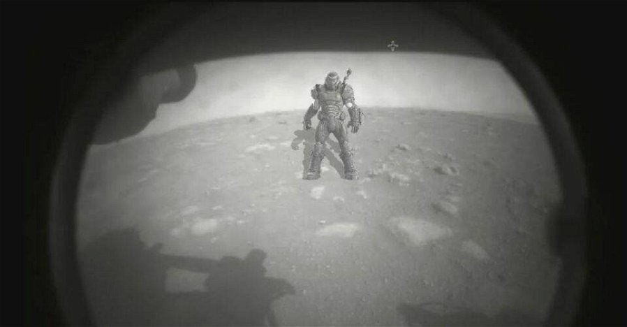 Immagine di Da DOOM a Metroid: Marte e Perseverance invasi dai videogiochi
