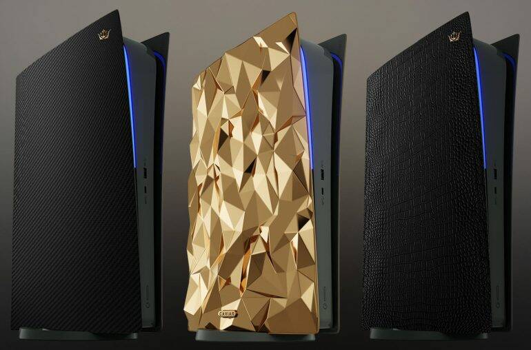 PS5 dorata? Che ne dite di quelle in carbonio e in pelle di alligatore?