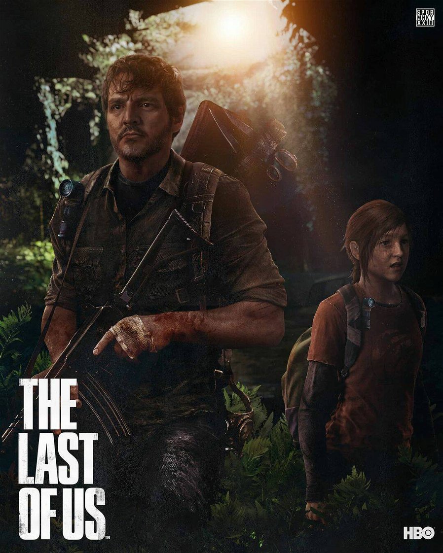 Immagine di The Last of Us HBO, artista immagina Pedro Pascal come Joel