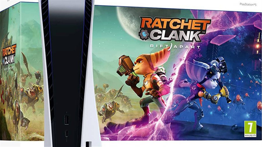 Immagine di PlayStation 5 in bundle con Ratchet e Clank disponibile oggi da MediaWorld!
