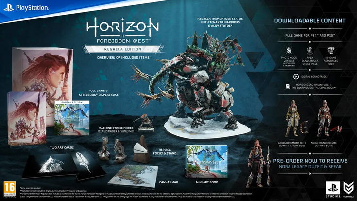 Addio disco fisico: Horizon Forbidden West non lo include nella Collector's e nella Regalla Edition