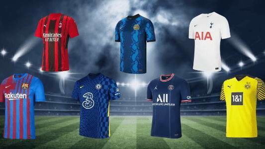 Immagine di Tante nuove T-Shirt delle squadre di calcio arrivano su Amazon