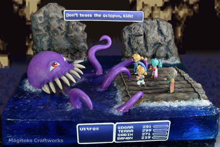 Immagine di Ultros da Final Fantasy VI è ancora così amato che qualcuno gli dedica un (bellissimo) diorama da 15 kg