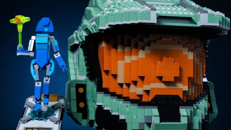 Immagine di Qualcuno ha costruito l'elmetto di Master Chief con i LEGO (ed è bellissimo)