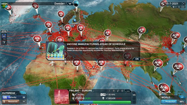 Immagine di Incassare da un videogioco non è sempre bello, se il gioco è Plague Inc e c'è una pandemia