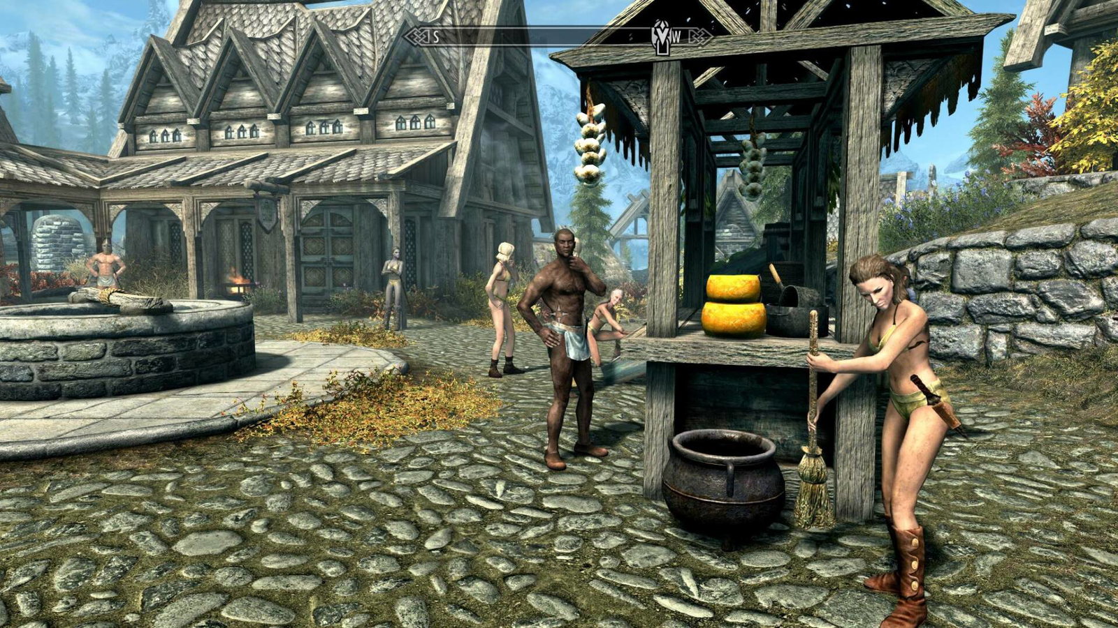 Qualcuno in Skyrim è riuscito a rubare i vestiti di tutti gli abitanti di Whiterun, perché sì