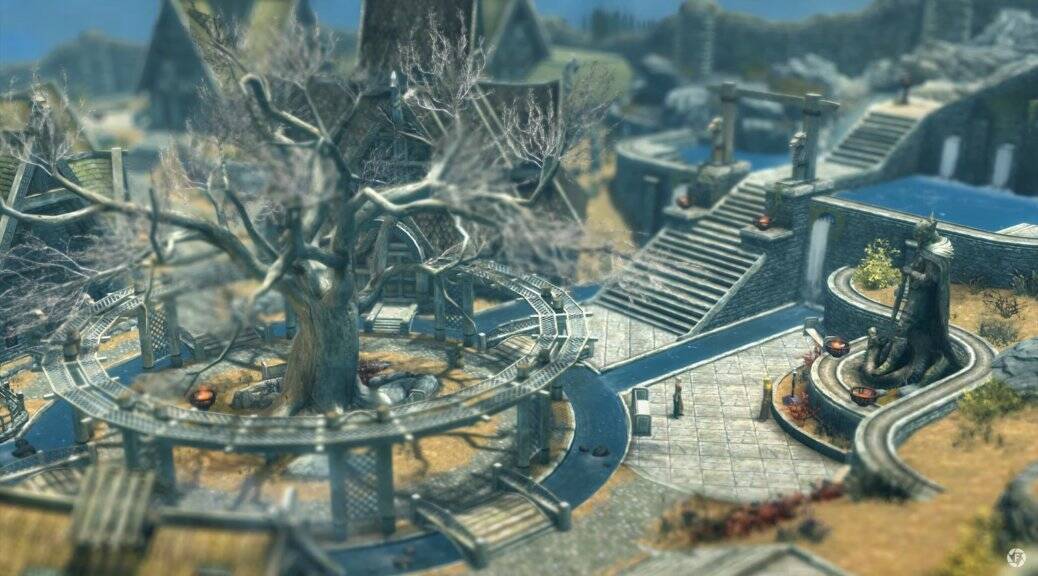 Skyrim si trasforma in un RPG alla Baldur's Gate, ed è bellissimo