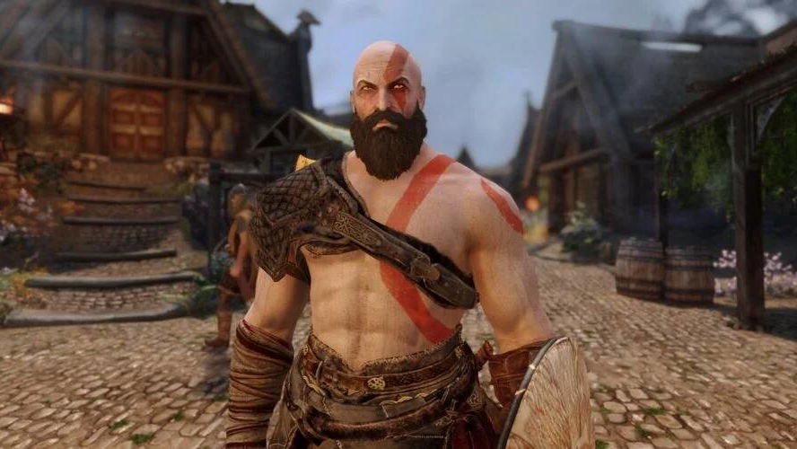 Immagine di Kratos è in Skyrim, ed era solo questione di tempo