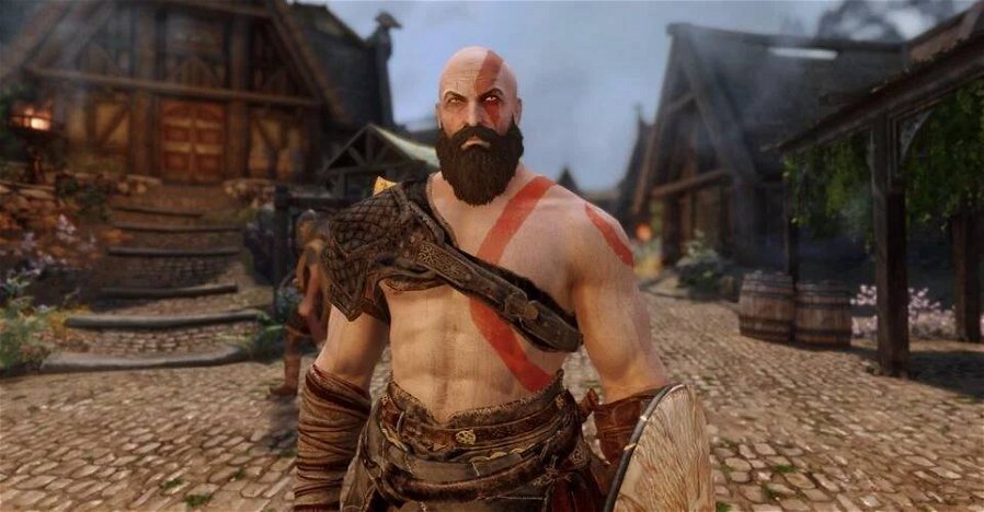 Immagine di Kratos è in Skyrim, ed era solo questione di tempo