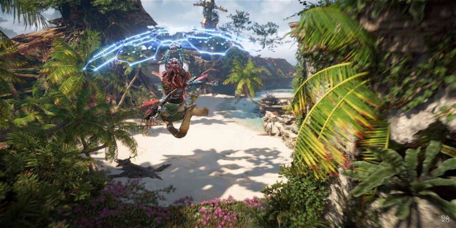 Immagine di Horizon Forbidden West, giocatore scopre un trucco che vi farà volare