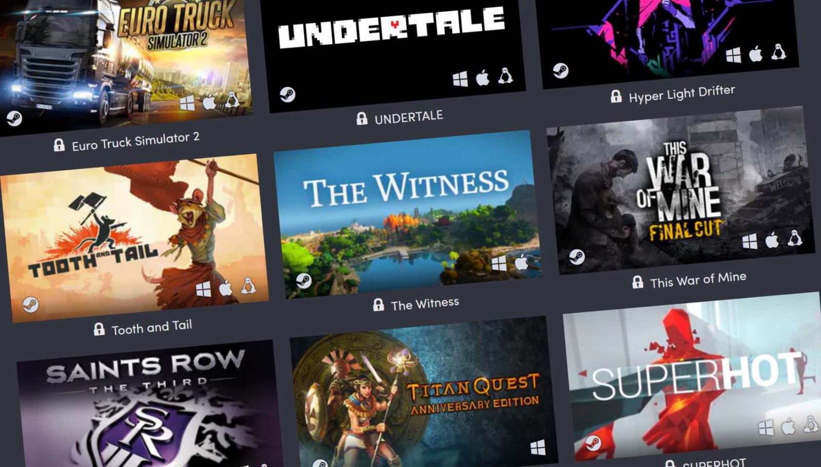 100 giochi, in bundle, e paghi quanto vuoi (facendo beneficenza)