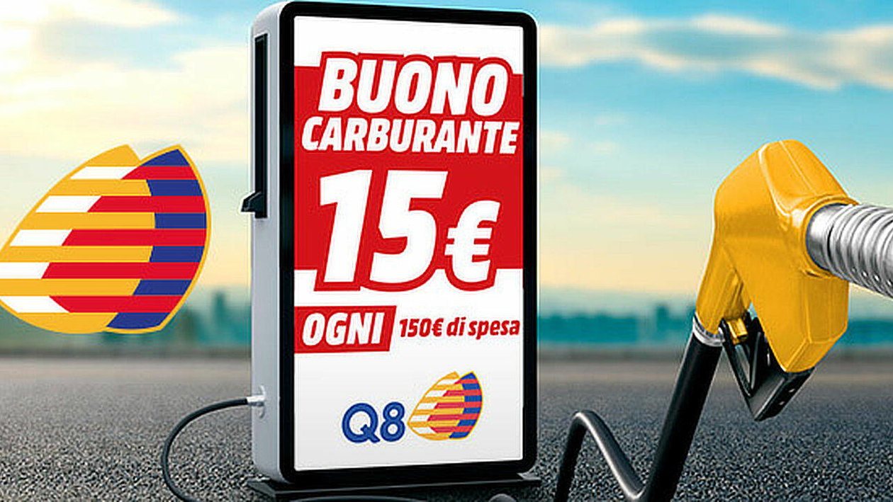 Immagine di Buoni carburante gratis acquistando da Mediaworld, scopri come ottenerli!