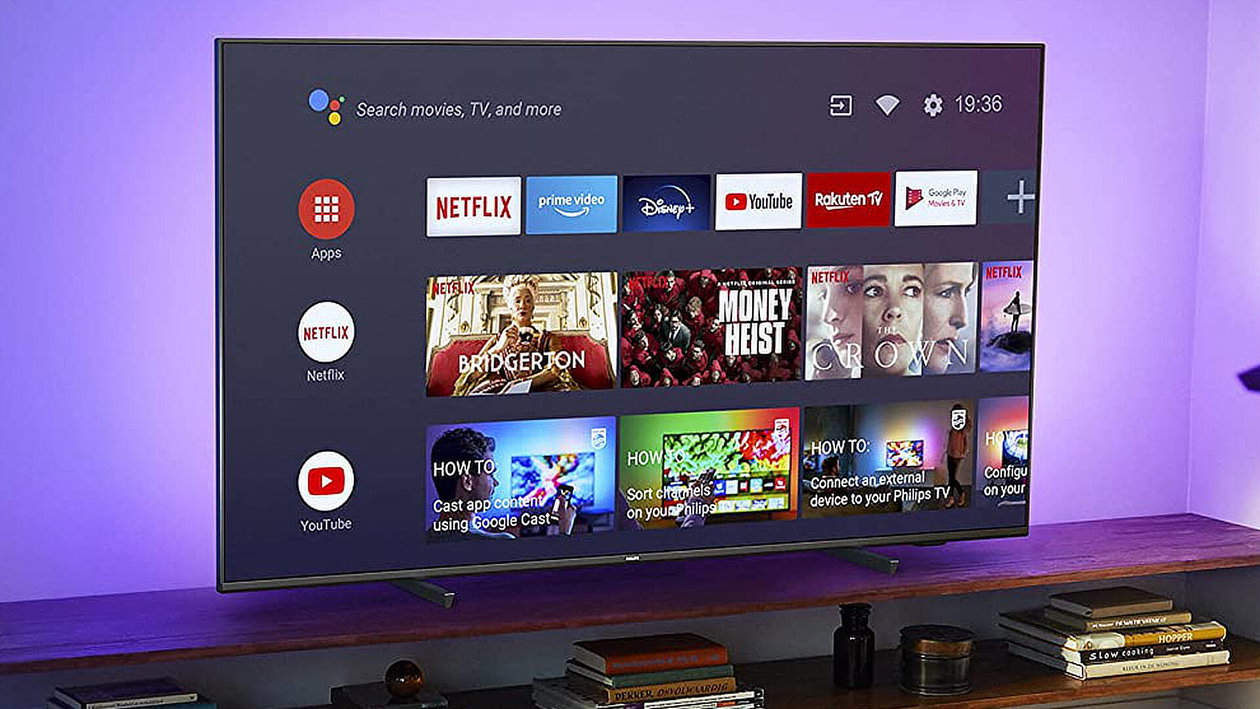 Immagine di Smart TV Philips 4K da 50" con Ambilight oggi con uno sconto del 21%