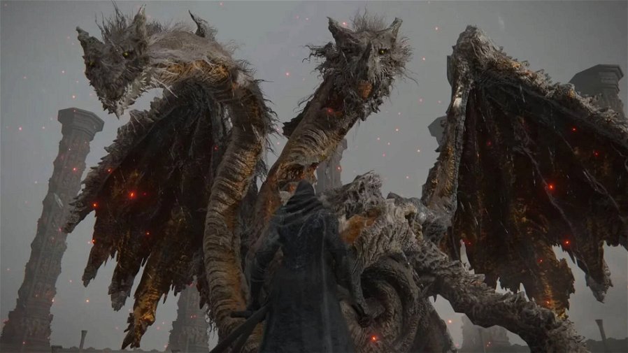 Immagine di In Elden Ring combattere contro un drago può essere davvero epico