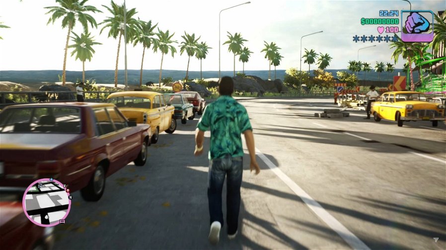 Immagine di GTA Vice City in Unreal Engine 5 a confronto con le versioni originali