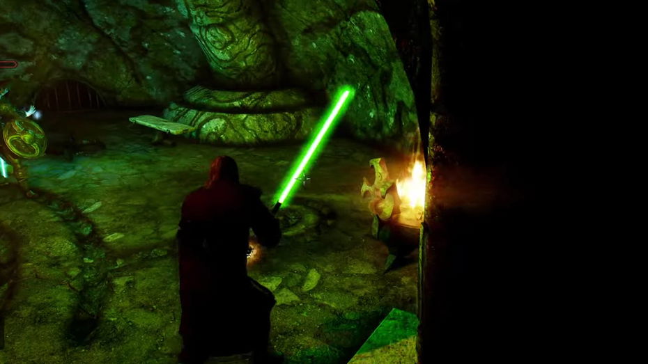 Immagine di Skyrim incontra finalmente Star Wars, e il sogno dei fan è esaudito