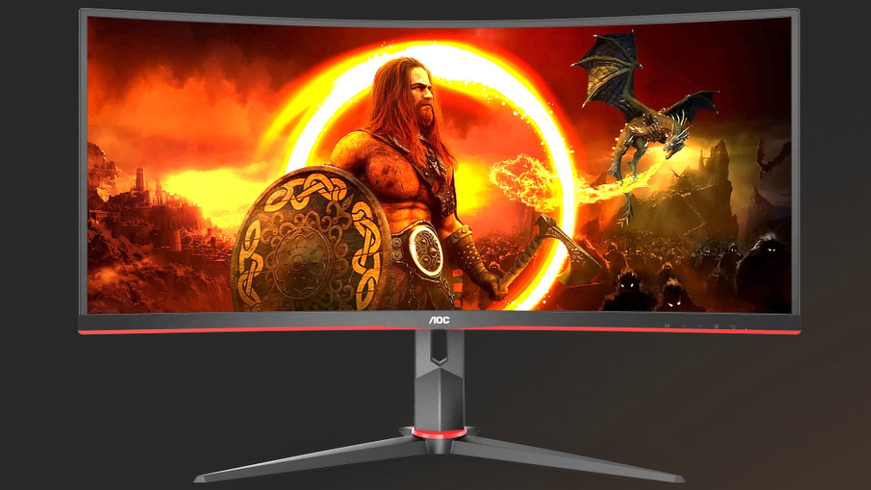 Immagine di Monitor gaming AOC da 34": 100€ di sconto da MediaWorld!