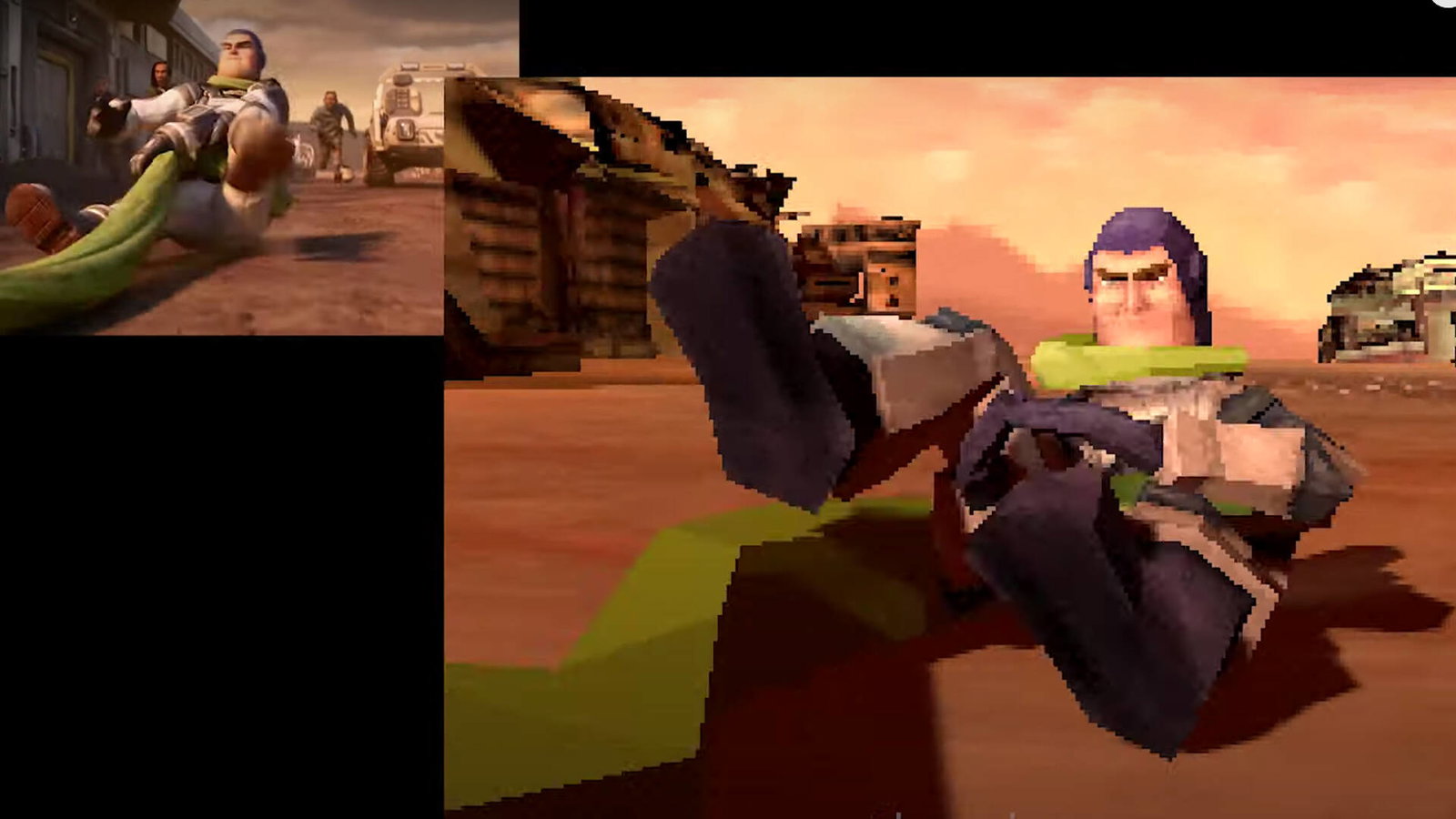 Lightyear di Disney Pixar, ma come fosse un gioco PS1
