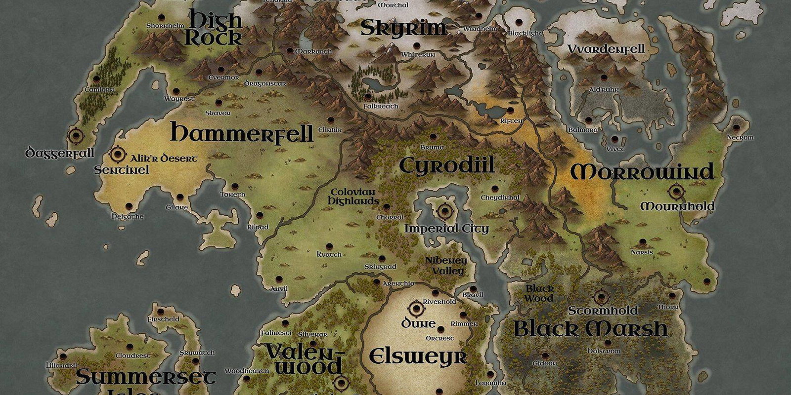 Un fan di Skyrim ha creato la (bellissima) mappa di un luogo realmente esistente