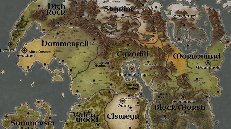 Un fan di Skyrim ha creato la (bellissima) mappa di un luogo realmente esistente