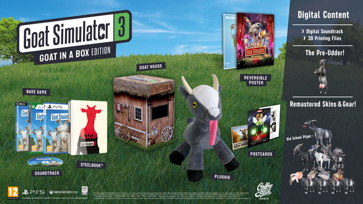 Goat Simulator 3 ha una data di uscita, e una collector's edition adorabile