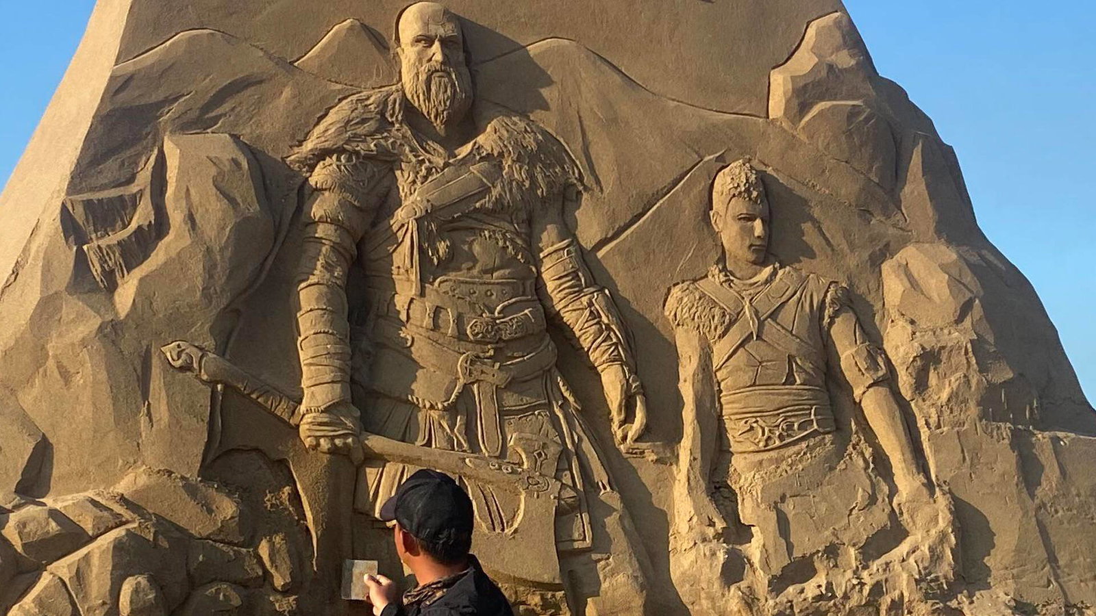 Il castello di sabbia di God of War Ragnarok è davvero epico