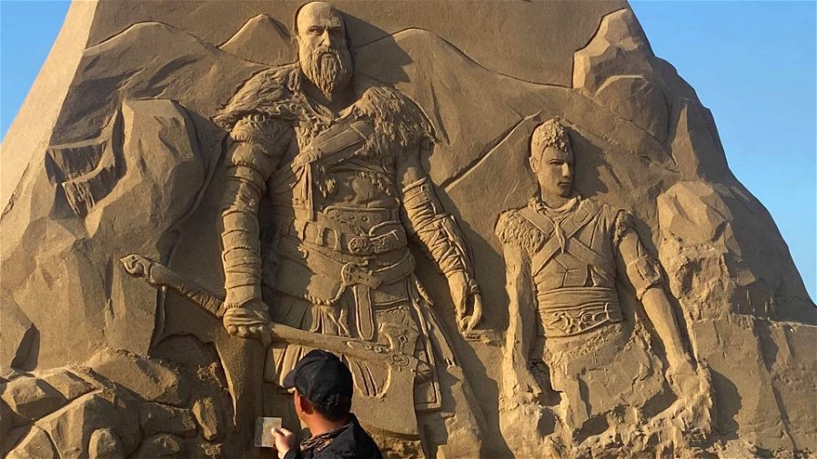Immagine di Il castello di sabbia di God of War Ragnarok è davvero epico