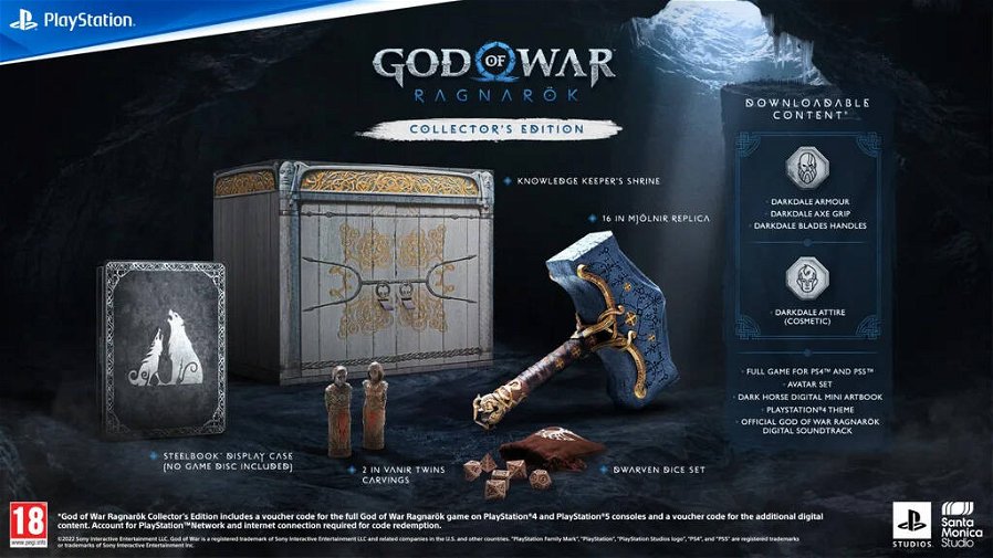 Immagine di God of War Ragnarok, ecco l'unboxing della massiccia Collector's Edition