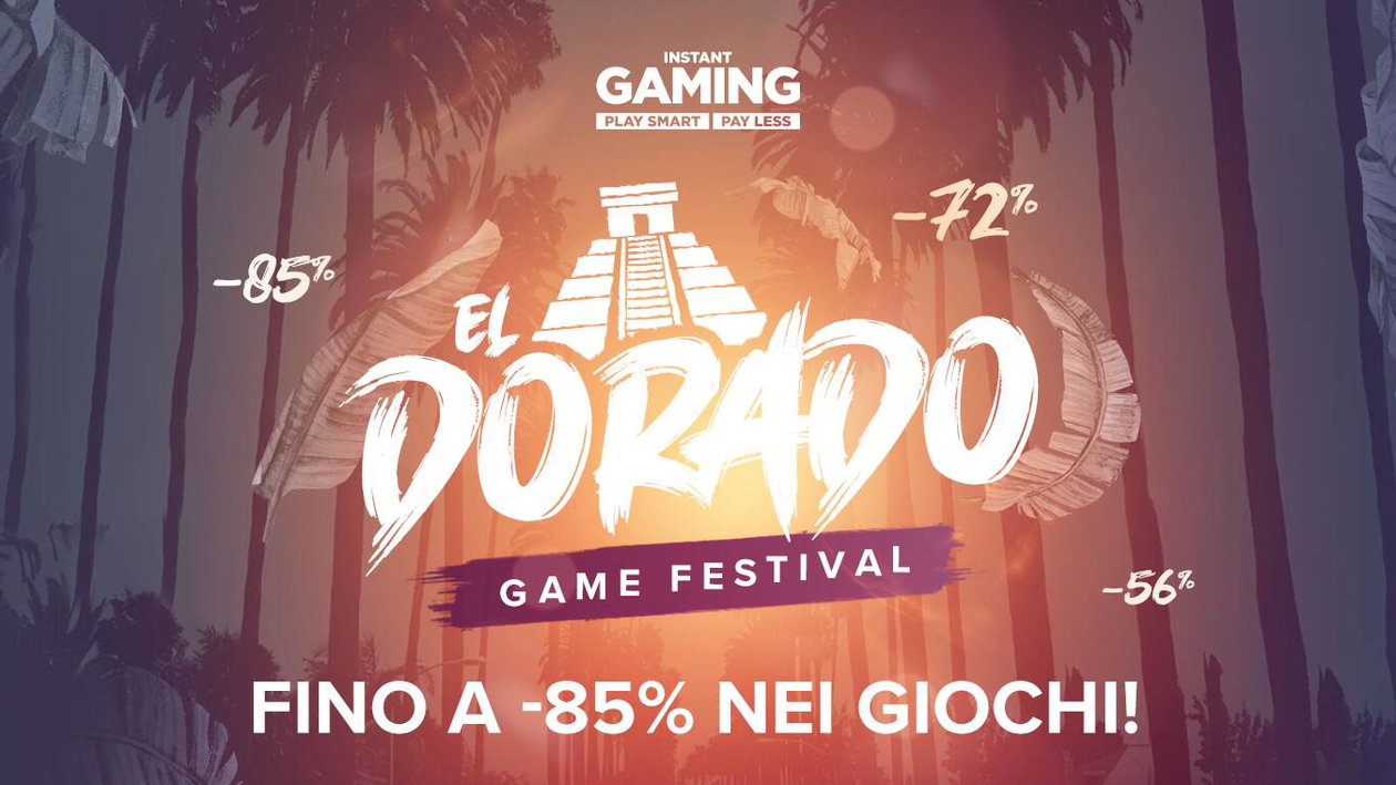 Immagine di Instant Gaming: sconti fino all'85% su tantissimi giochi per l'Eldorado Game Festival!