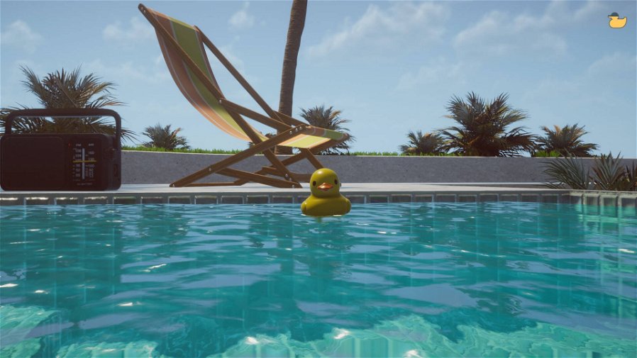 Immagine di I videogiocatori stanno impazzendo per il gioco dove si sta in piscina con le paperelle