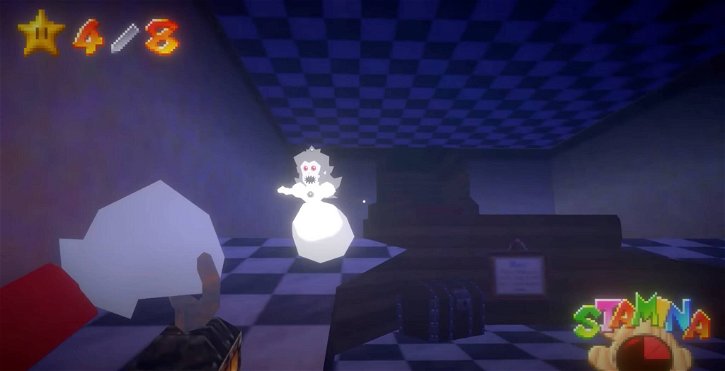 Immagine di Mario 64 diventa un horror (gratis) dove il fantasma di Peach vi bracca
