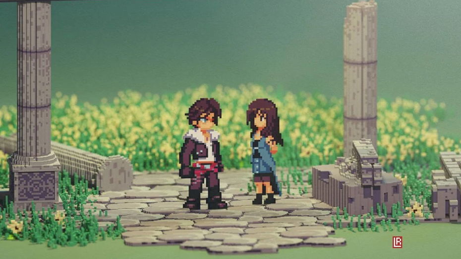 Immagine di Final Fantasy VIII si «trasforma» in Octopath Travler nell'omaggio al meme di Squall