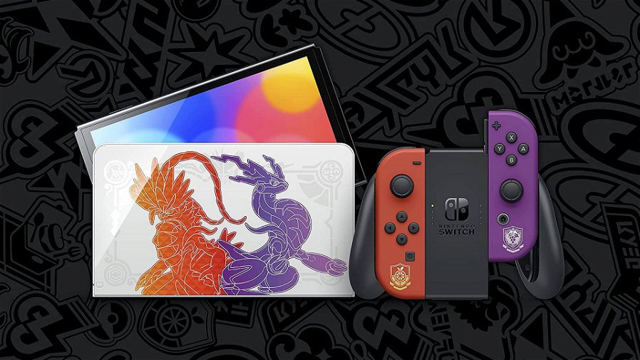 Immagine di Nintendo Switch OLED Pokémon Scarlatto e Violetto prenotabile su Amazon! Affrettatevi!